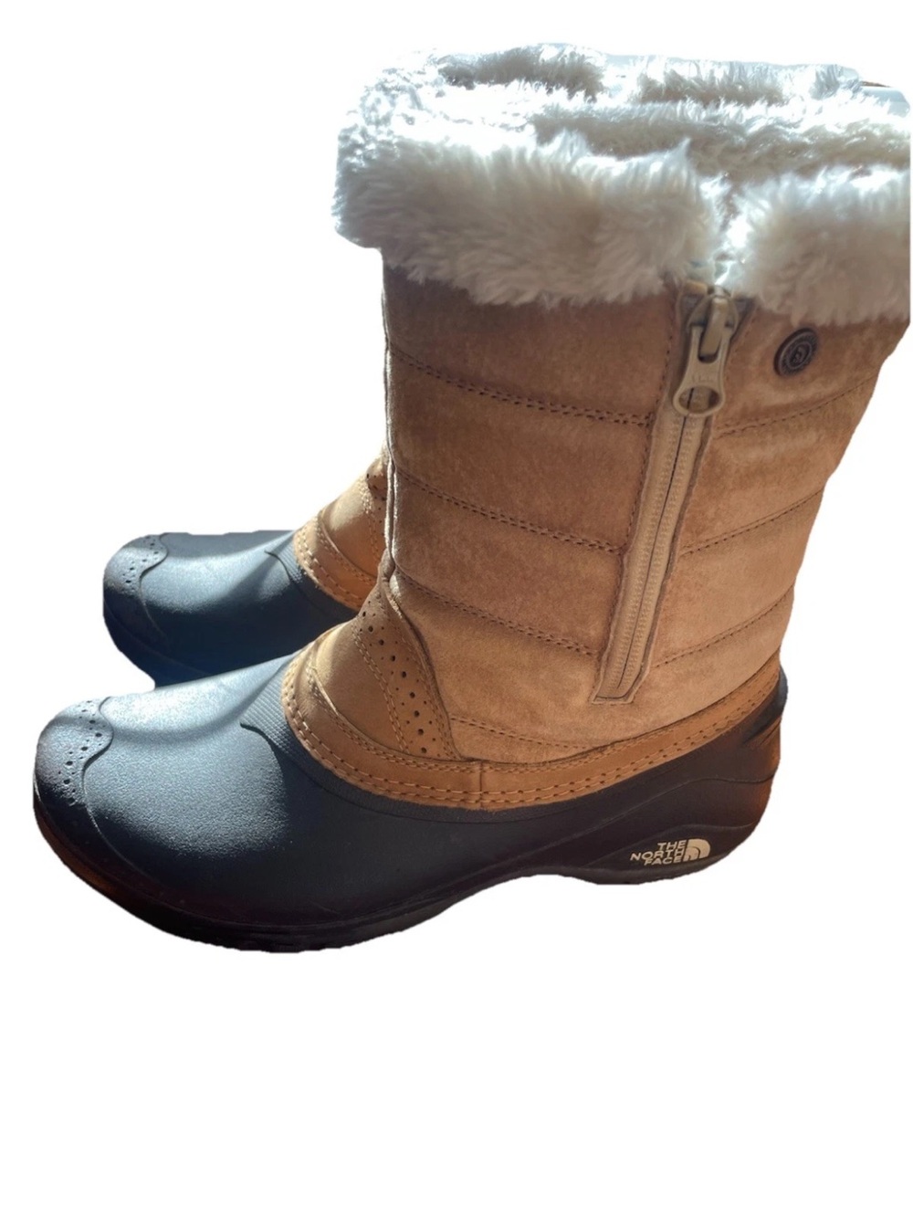 The North Face Women's Tan and Black Insulated Winter Boots Shellista 3